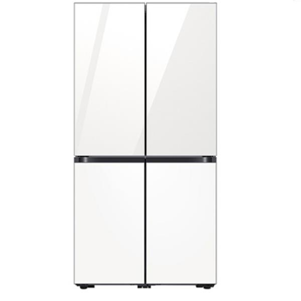 BESPOKE 냉장고 4도어 874 L (UV탈취) 1등급 글램화이트+새틴화이트 RF85DB90F1AP56